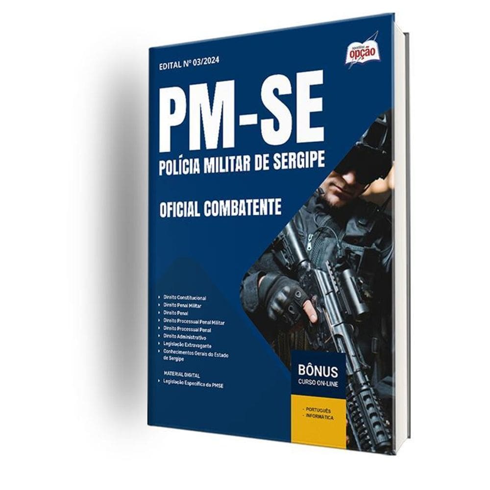 Apostila Pm Se 2024 - Oficial Combatente