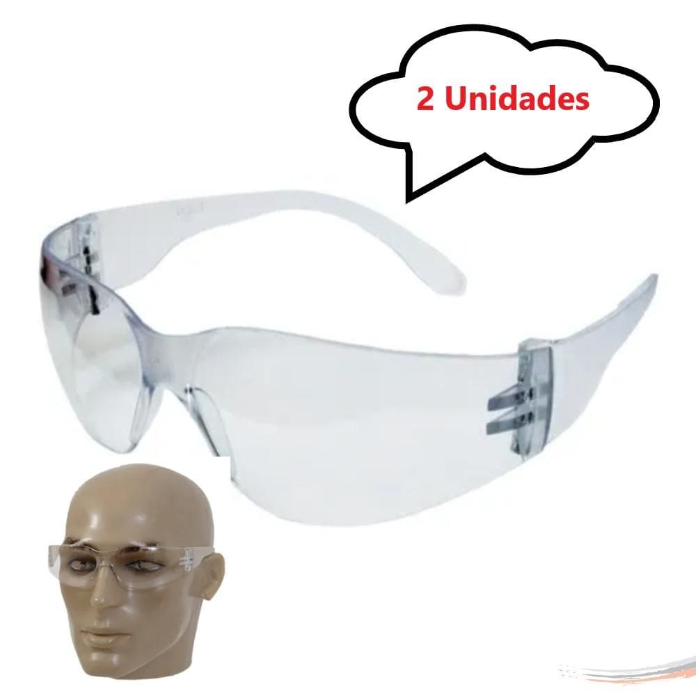 Kit 2 óculos Epi Proteção Segurança Modelo Croma Incolor Ca - UN / 2 [F103]