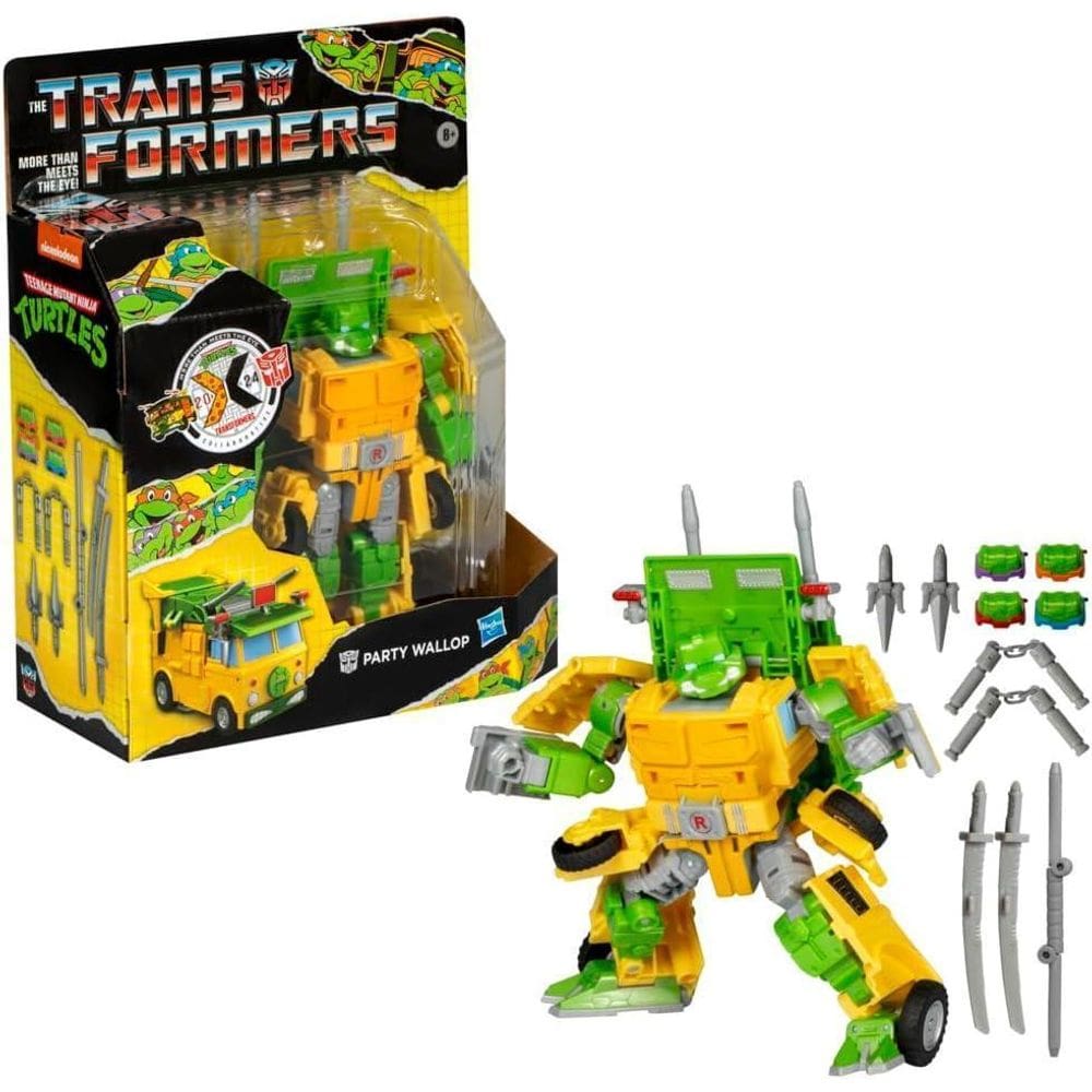 Figura Transformers Tartaruga Ninja Party Wallop - Hasbro