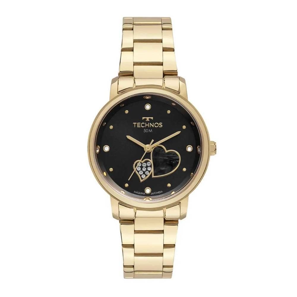 Relógio Feminino Technos Trend Analógico 2036Nas/1P Dourado