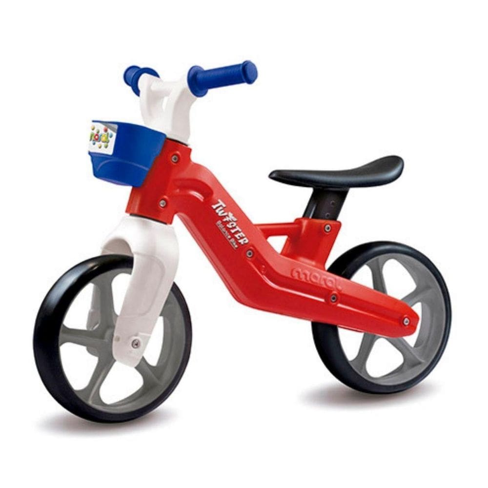 Bicicleta Vermelha Equilíbrio Sem Pedal Aro 12 Twister Maral