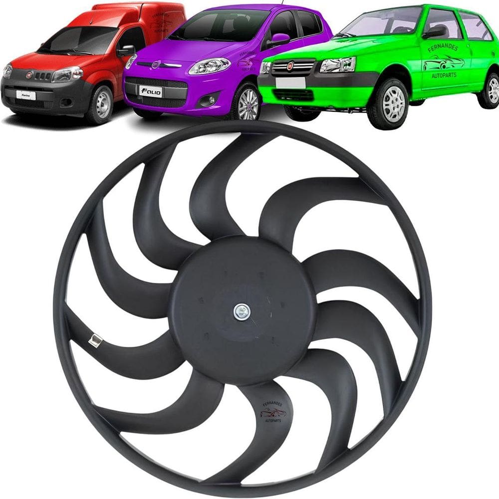 Eletroventilador Ventoinha Fiat Fiorino Uno Palio Mobi Siena