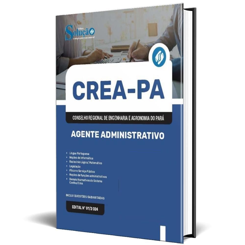Apostila Crea Pa 2024 - Agente Administrativo