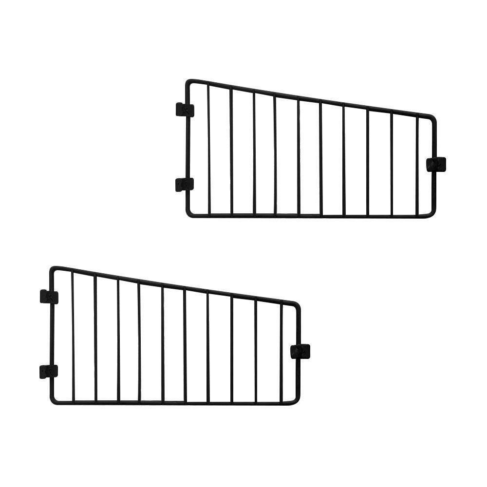 2 Divisórias Para Cestos 30Cm Preto New Plus - Sa Gôndolas