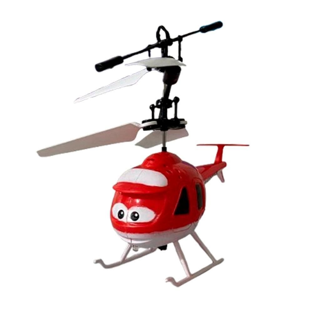 Brinquedo Helicóptero Sensor De Indução Vermelho Aircraft