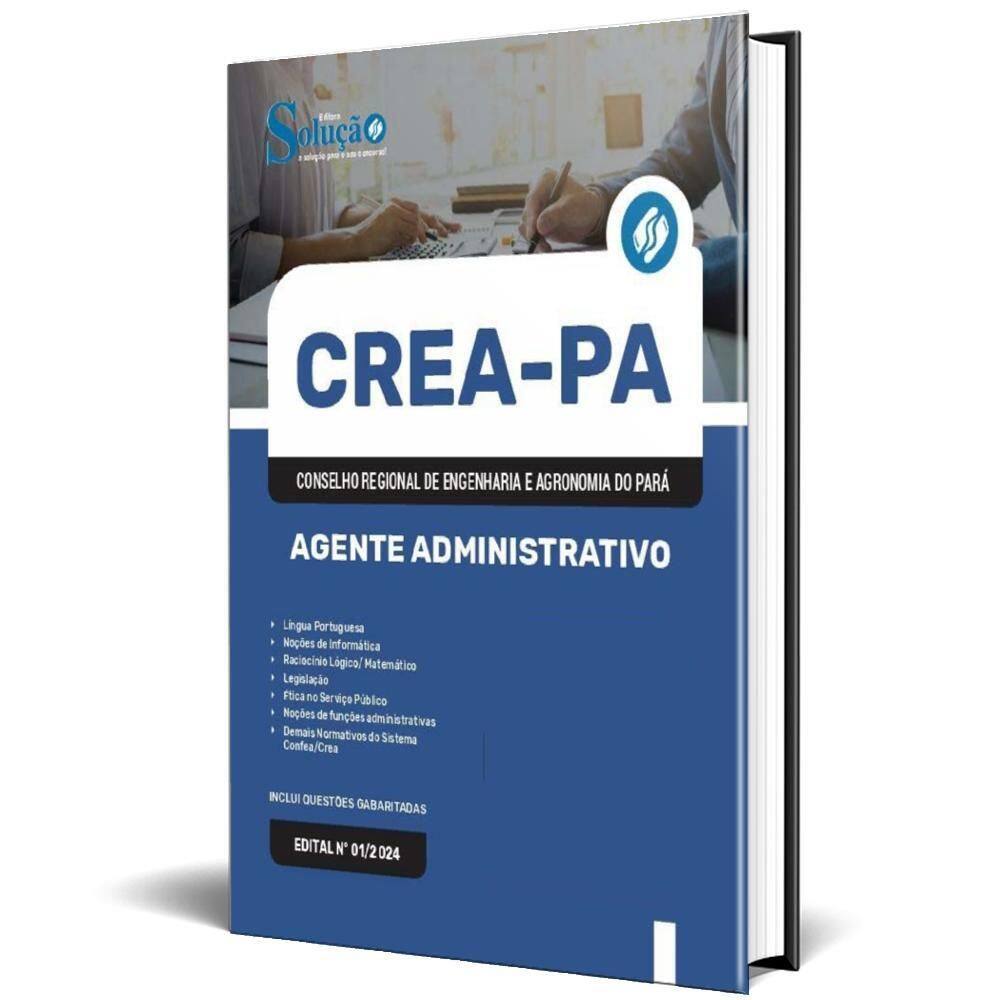 Apostila Crea Pa 2024 - Agente Administrativo
