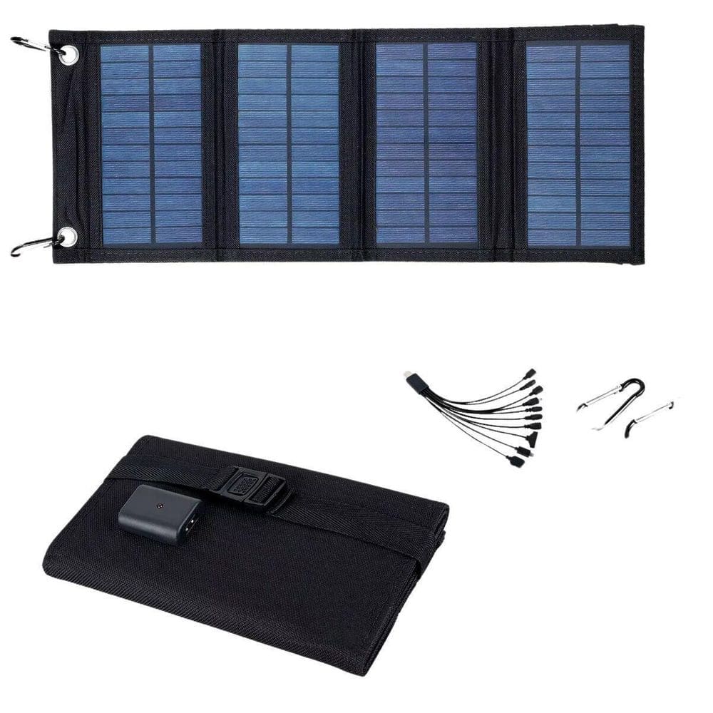 Placa Solar Usb Carregar Celular Fotovoltaica Camping 20W
