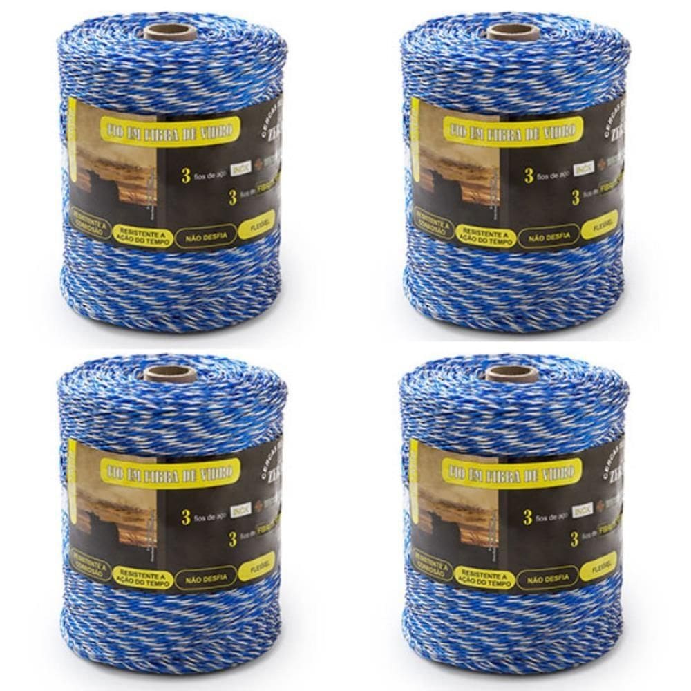 Fio Fibra de Vidro Zebu 500MX4 Azul 32344X4