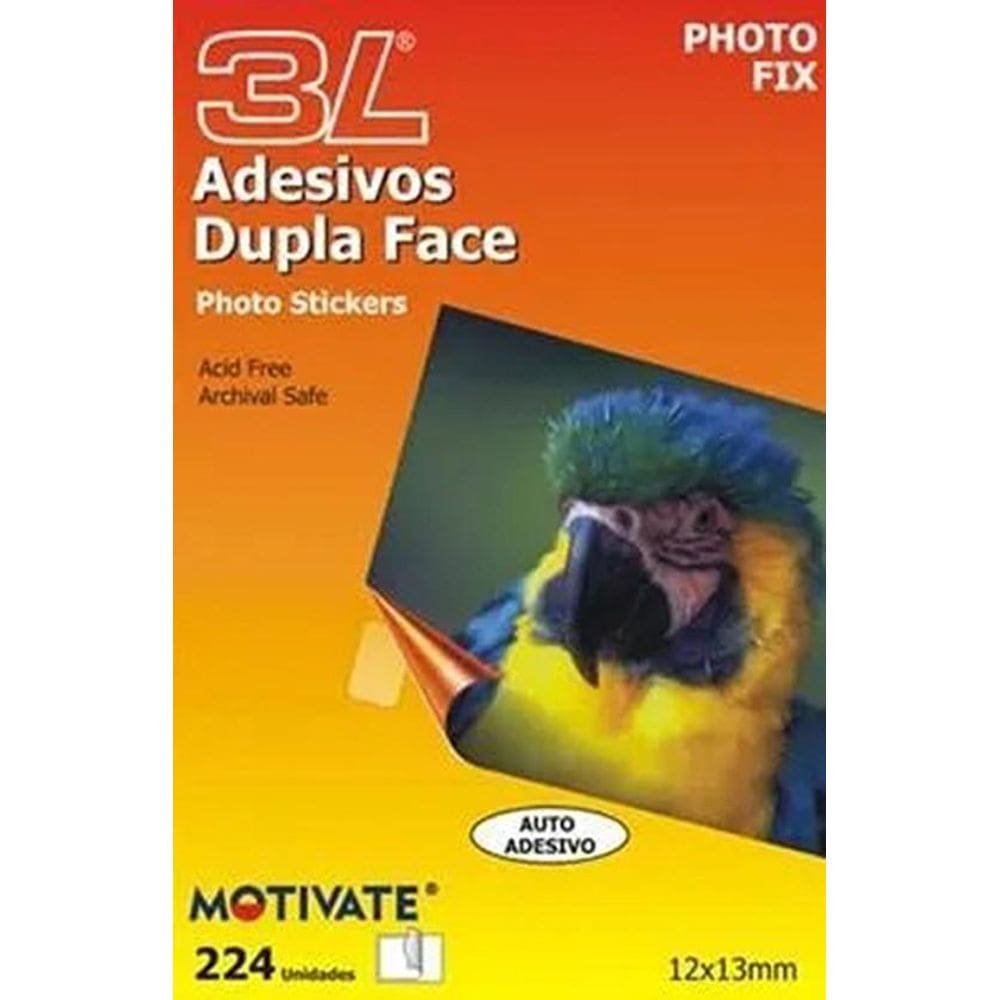 Adesivo Blister Photo Fix Dupla Face Fotos 12x13mm 224 Unid.