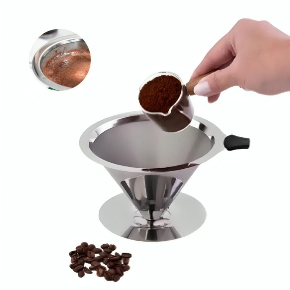 Filtro Coador De Café Inox Reutilizável 103 S/ Papel