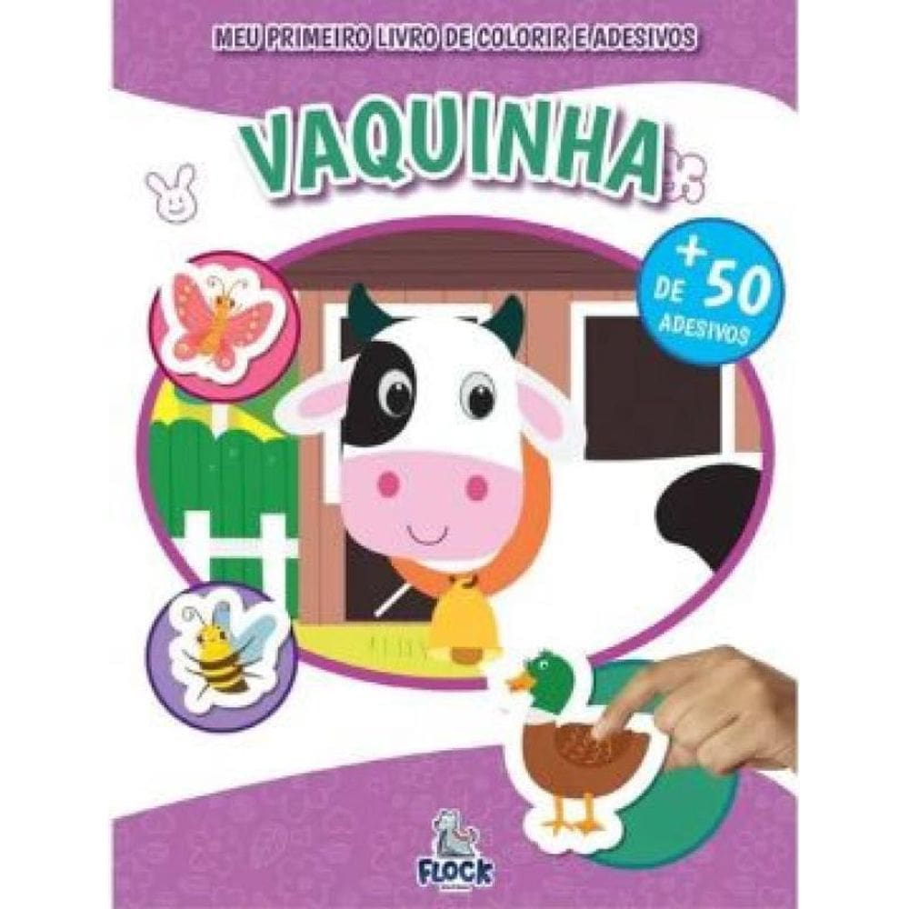 Meu Primeiro Livro De Colorir E Adesivos Vaquinha