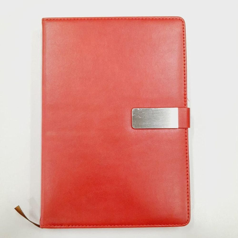Agenda Permanente com Fecho 110 folhas Vermelho - Quanhe