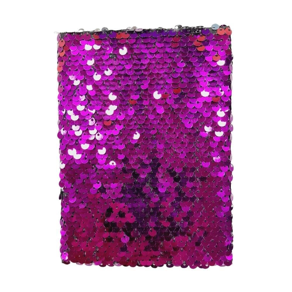 Agenda Permanente Anotações 80 Folhas Paetê Roxo - Quanhe