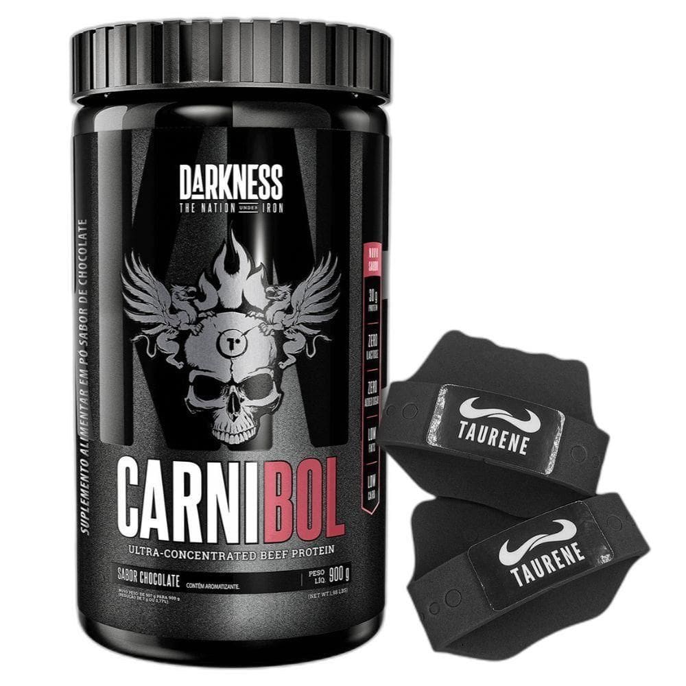 Carnibol Isolado Hidro 900G Chocolate Luva Taurene Darkness