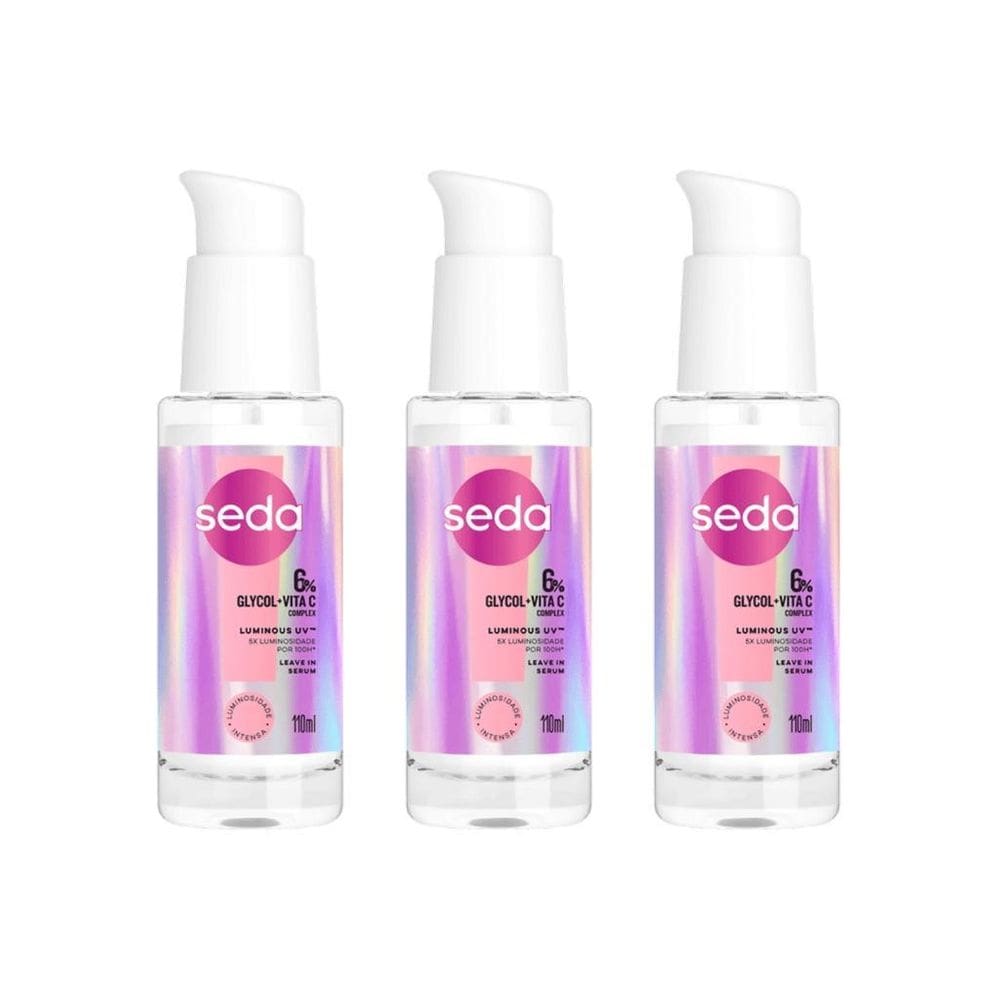 Serum Seda Luminoso Uv 110Ml - Kit Com 3Un