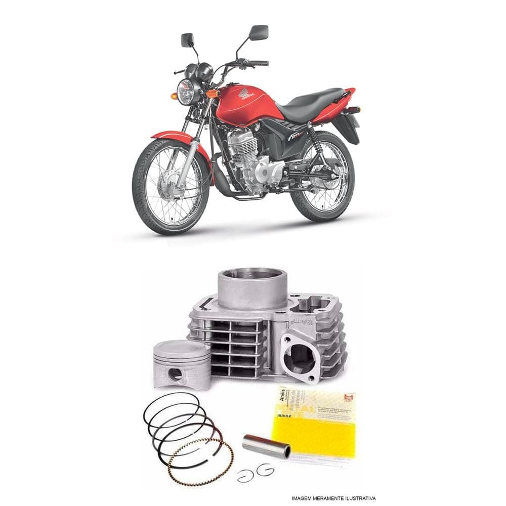 Kit Motor Cilindro CG 125 Fan ES KS Cargo 2009- Metal Leve