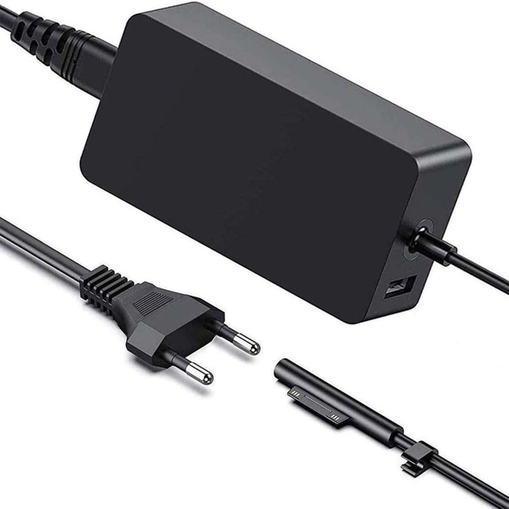 Fonte Para Microsoft Surface Pro 5 6 44W 15 V 2,58A Com Usb