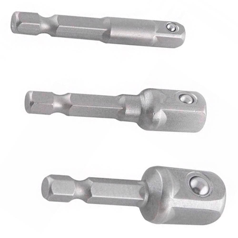Jogo de Adaptadores para Soquetes Encaixes de 1/4", 3/8" e 1/2" com 3 Peças - Vonder 35.99.000.303