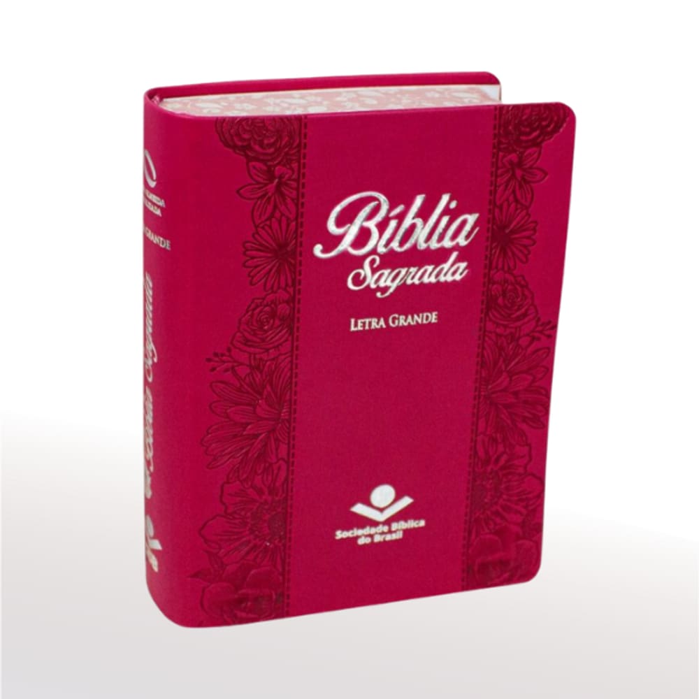 Bíblia Sagrada Nova Almeida Atualizada Letra Grande Pink