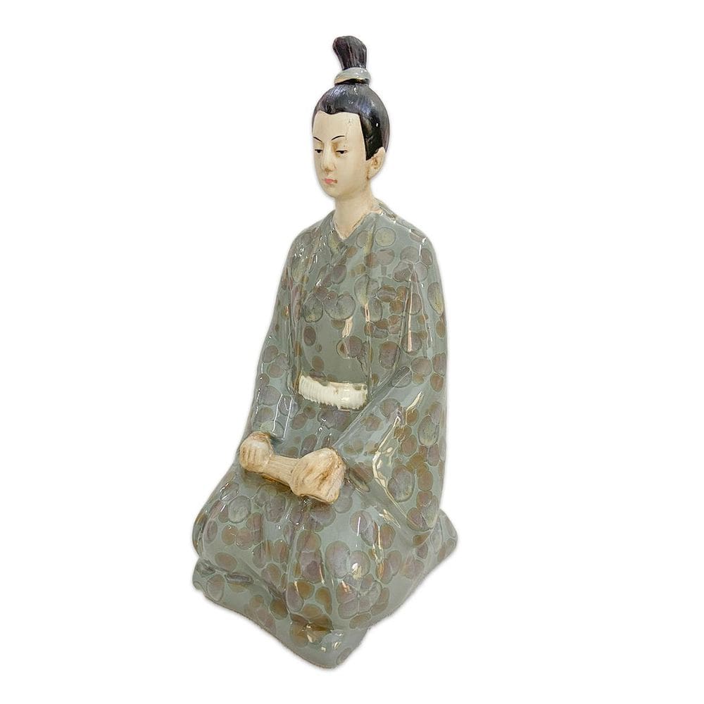 Guerreiro De Porcelana Enfeite Decoração 22,5Cm