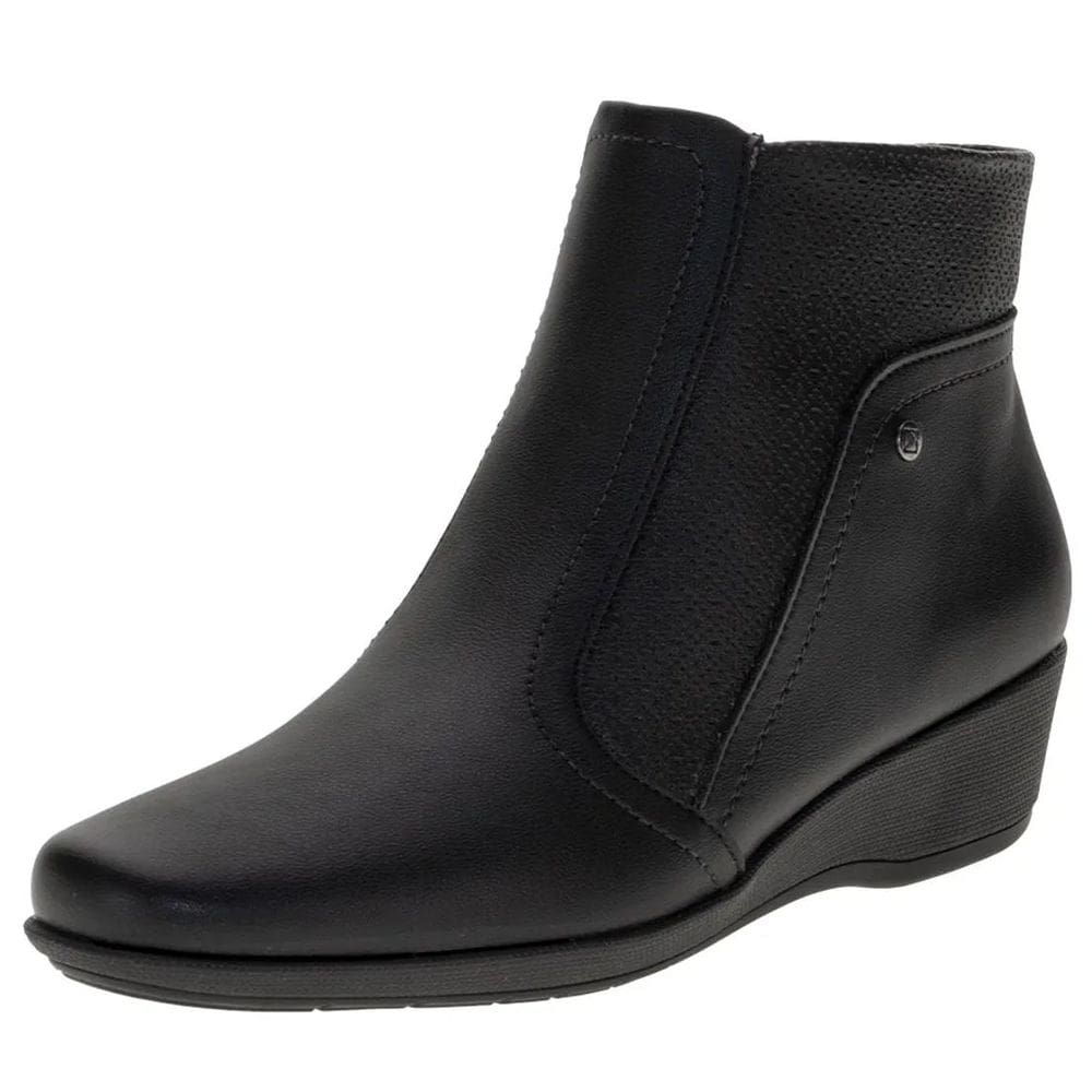 Bota Anabela Feminina Casual Conforto Fácil Calce Piccadily