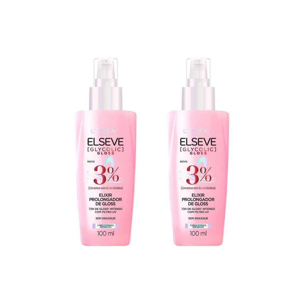 Serum Elseve Glycolic Gloss 100Ml - Kit Com 2Un