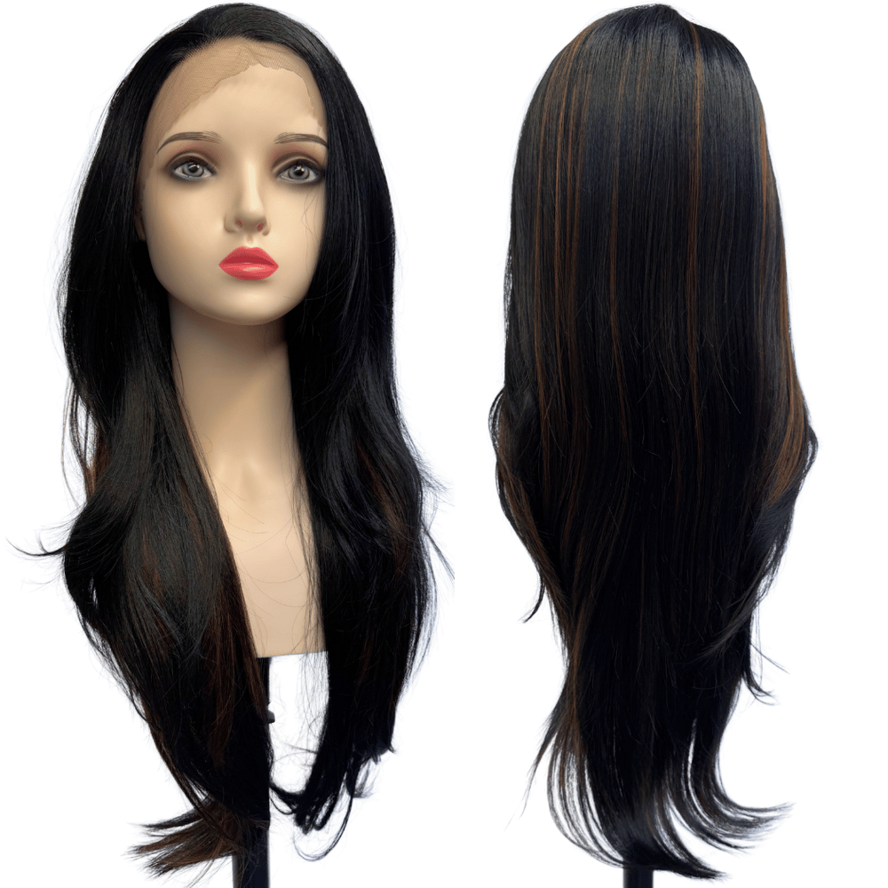 Peruca front lace HD orgânica loira ombre hair OTSNDBLND