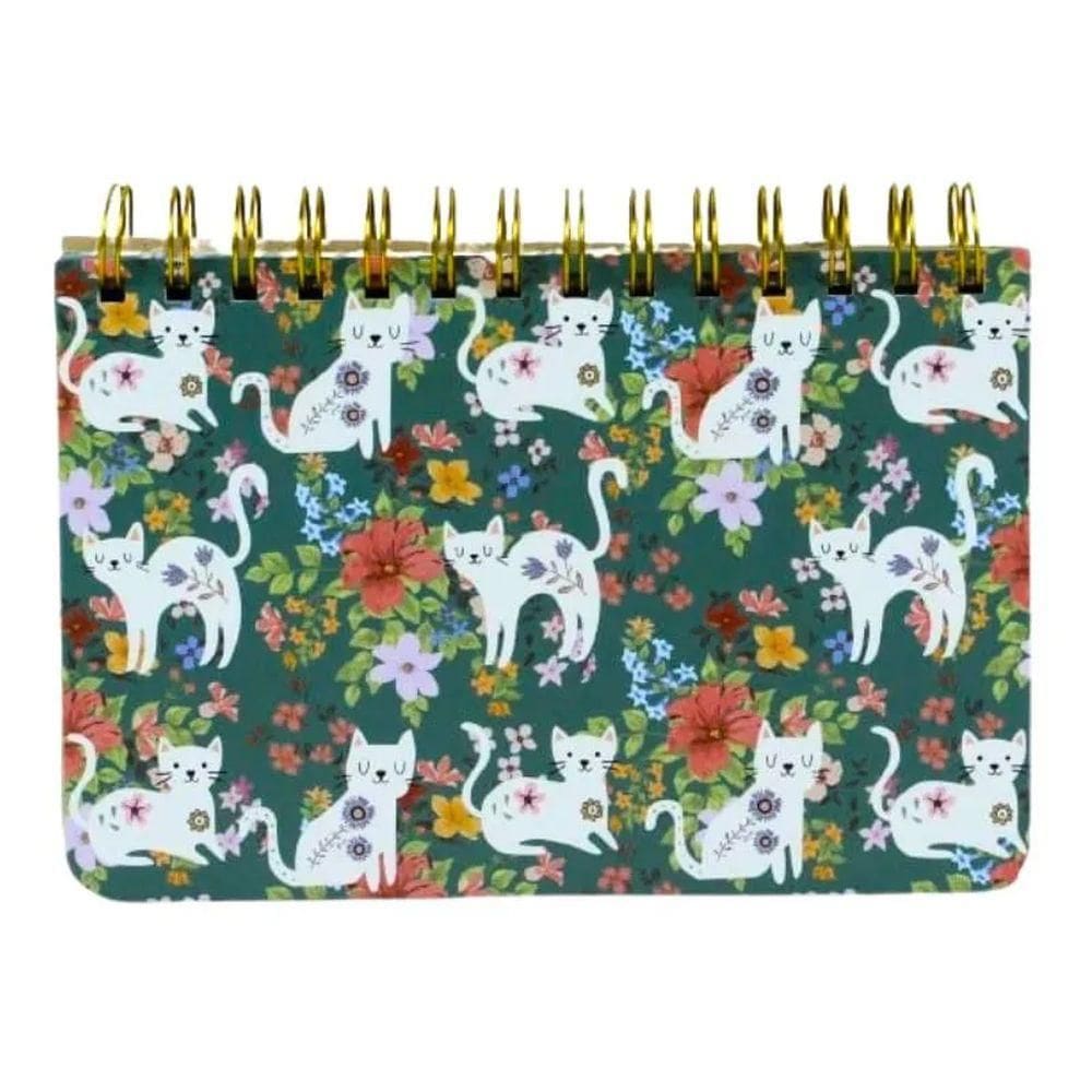 Agenda p/ Anotações Espiral 52 Páginas Gatos Capa 3 - Quanhe