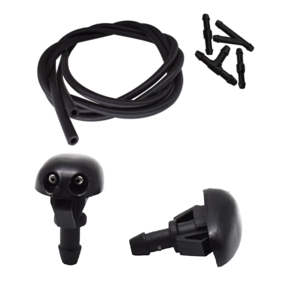 Kit 2 Brucutu Esguicho Agua Parabrisa Livina + Mangueira
