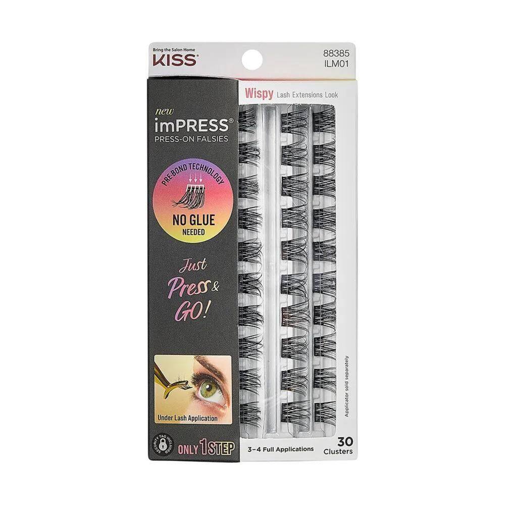 Kiss New York ImPRESS Press-on Falsies Curly - Cílios Postiços (30 Unidades)