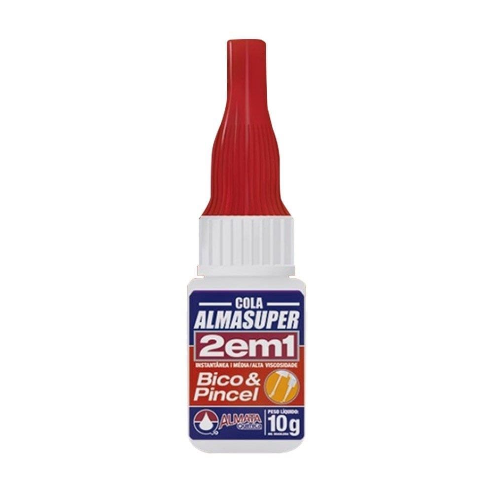 Cola Almasuper 2 em 1 Bico e Pincel Instantânea 10g