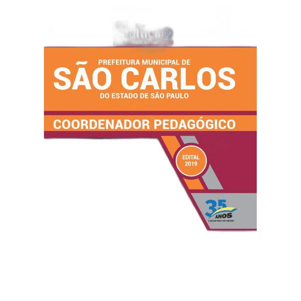 Apostila São Carlos SP 2019 Coordenador Pedagógico