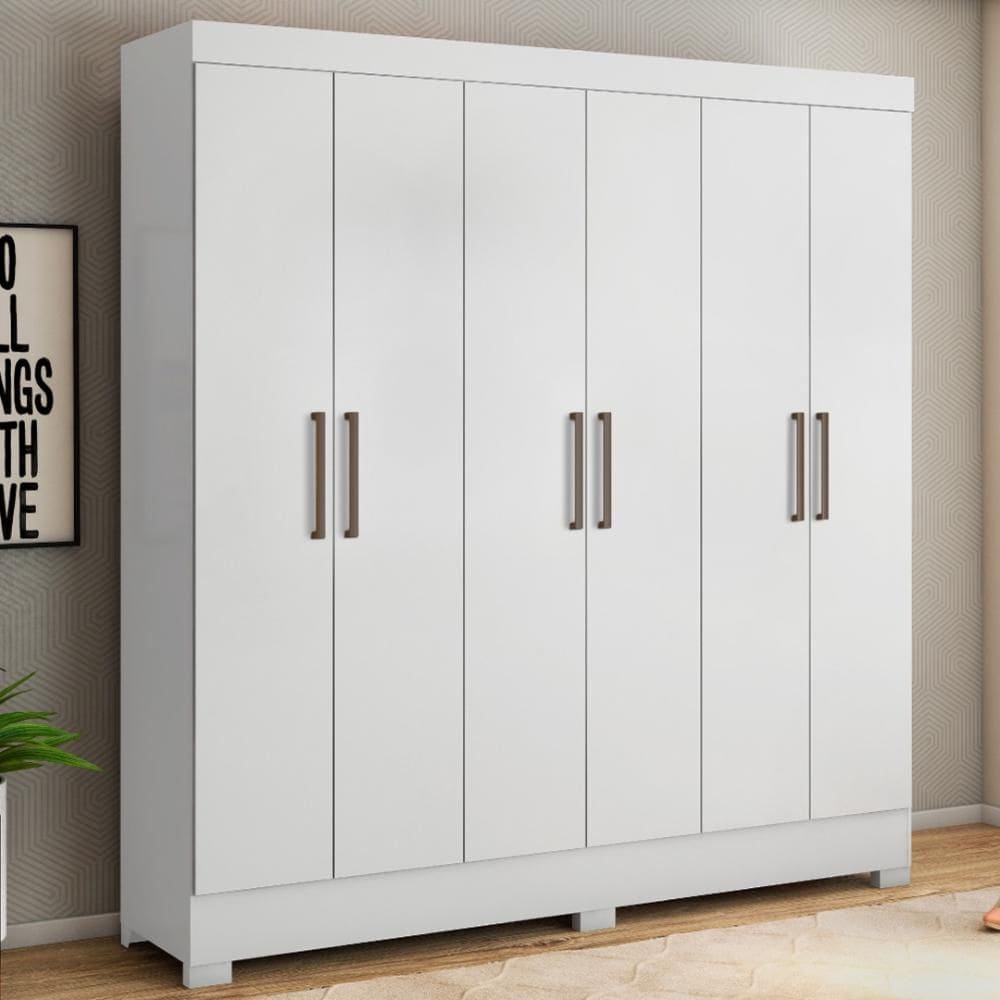Guarda Roupa Casal 6 Portas e 3 Gavetas Prático