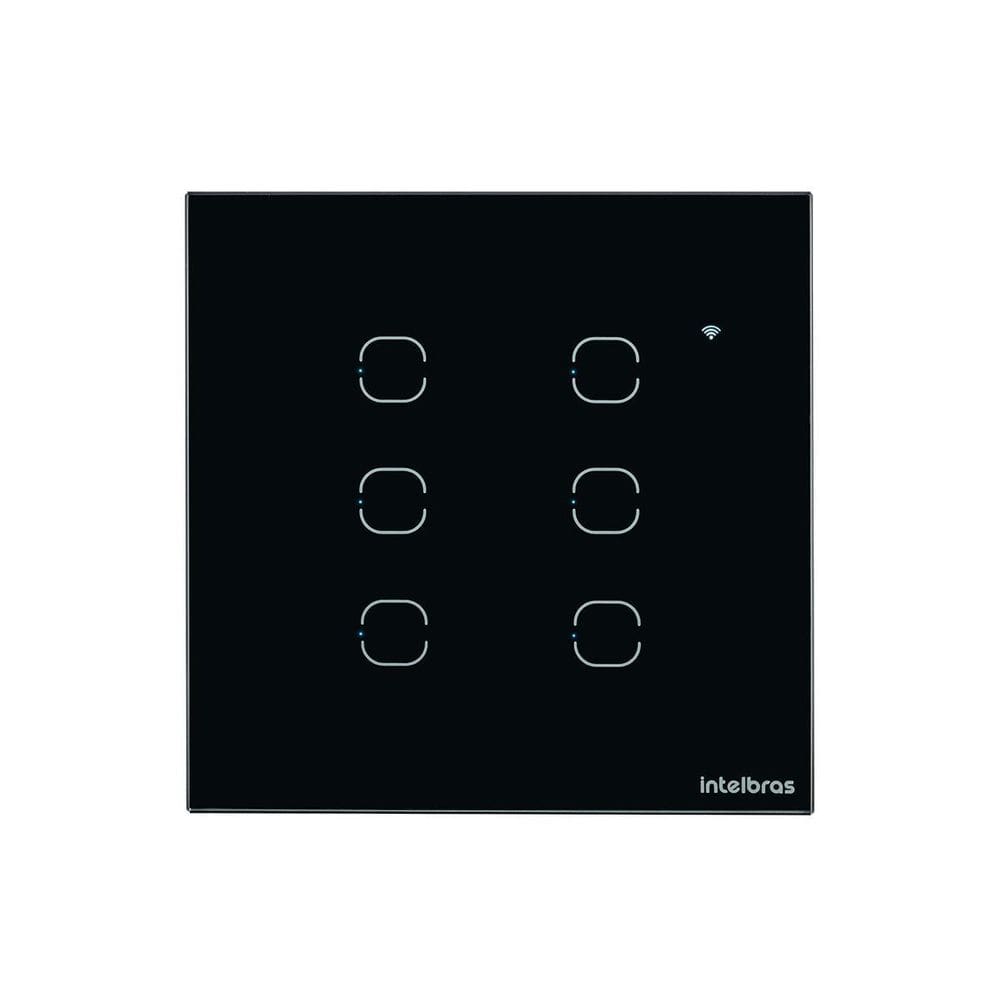 Interruptor Wifi Touch Ews 1006 Preto Intelbras