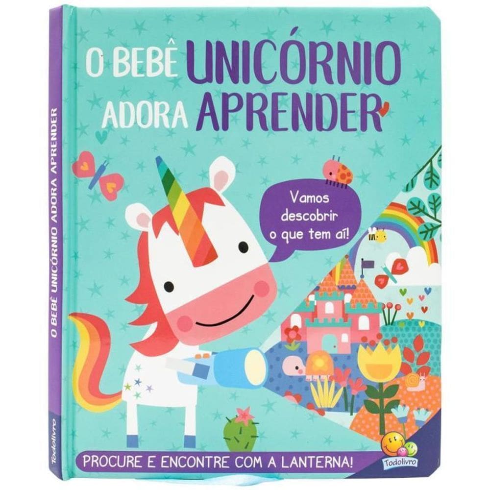 Lanterna Divertida O Bebê Unicórnio Adora Aprender