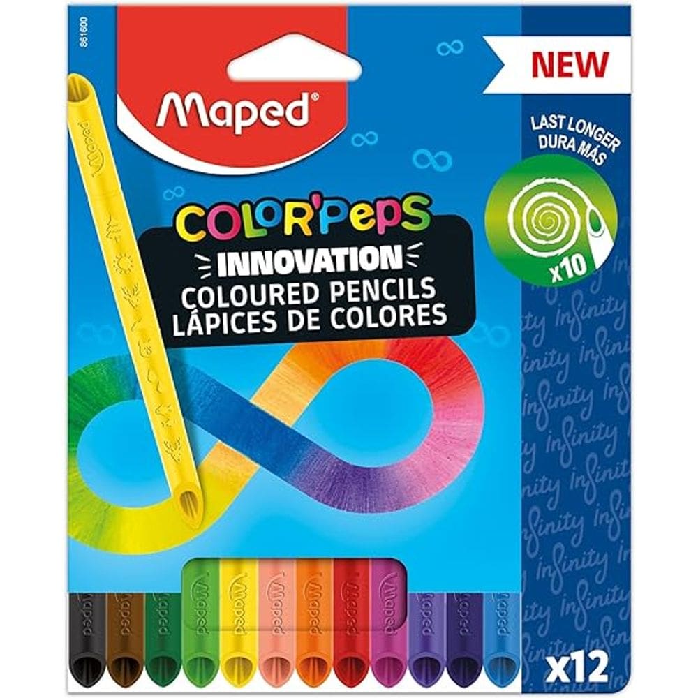 Lápis de Cor Color Peps Infinity 12 Cores