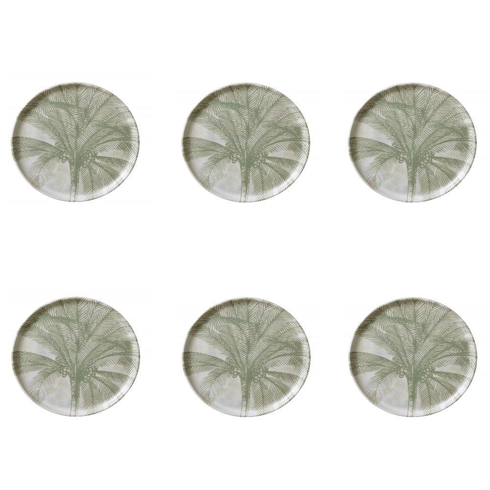 Conjunto de Pratos de Sobremesa 06 Peças Bio Tropicália Porto Brasil
