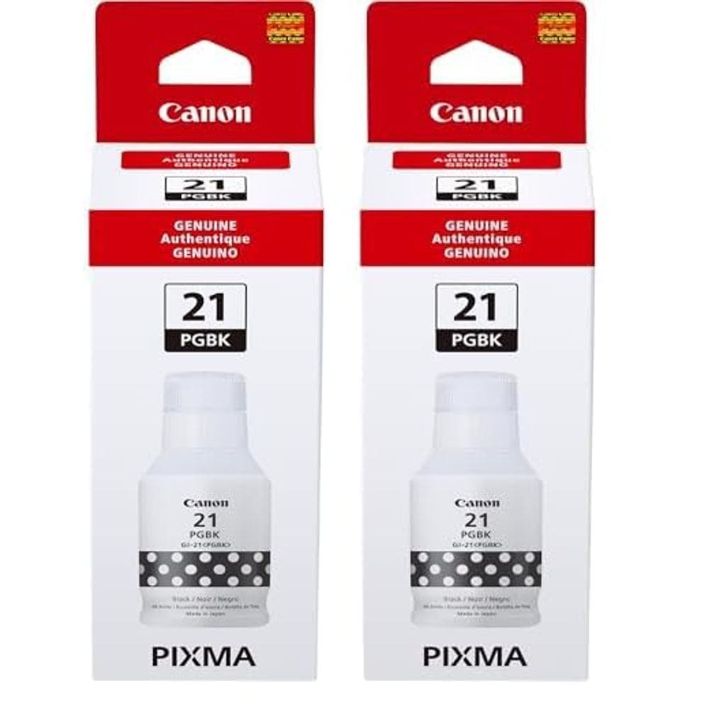 Garrafa de tinta Canon GI-21 Pigment Black G3260 G2260 G1220 (x2)