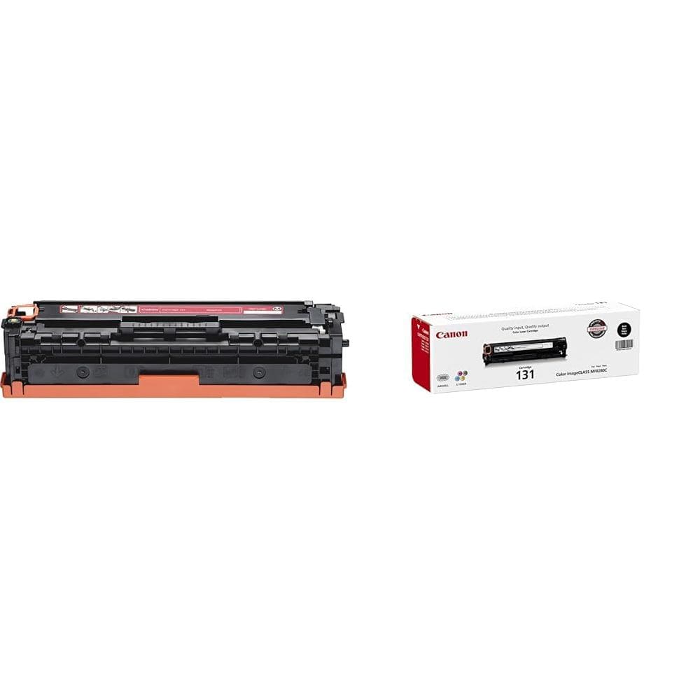 Cartuchos de toner Canon 131 magenta e preto, 1 pacote cada
