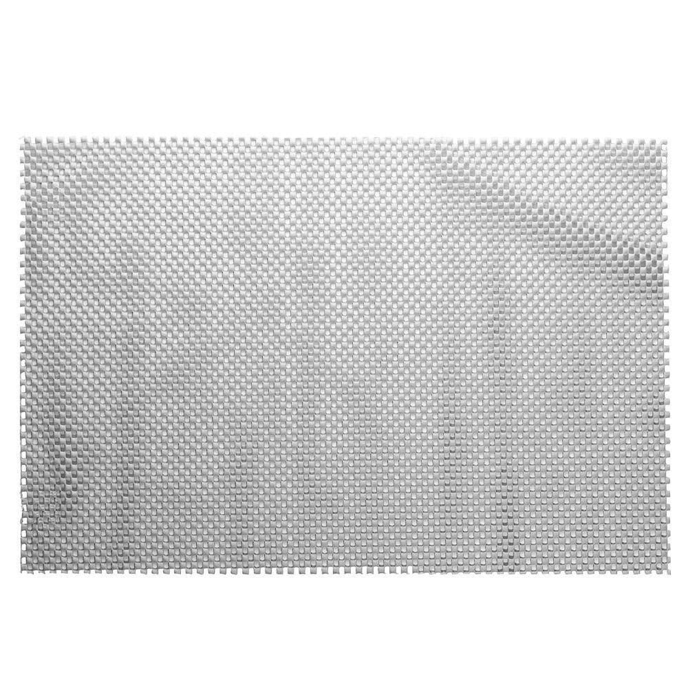 Jogo Americano Retangular Mesa Lugar Pvc Antiderrapante Cinza 45x30cm Lyor 1un