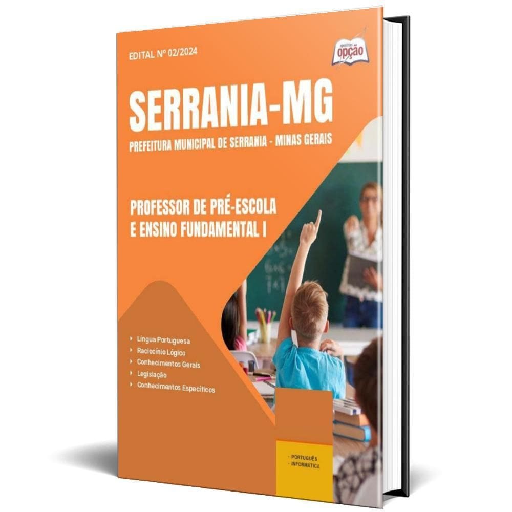Apostila Prefeitura Serrania Mg 2024 Professor Pré-Escola E