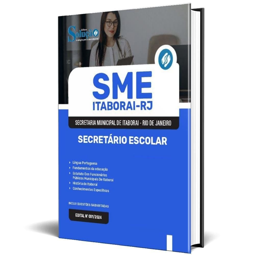 Apostila Sme Itaborai Rj 2024 - Secretário Escolar