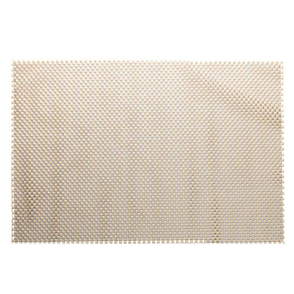 Jogo Americano Retangular Mesa Lugar Pvc Antiderrapante Bege 45x30cm Lyor 1unidade