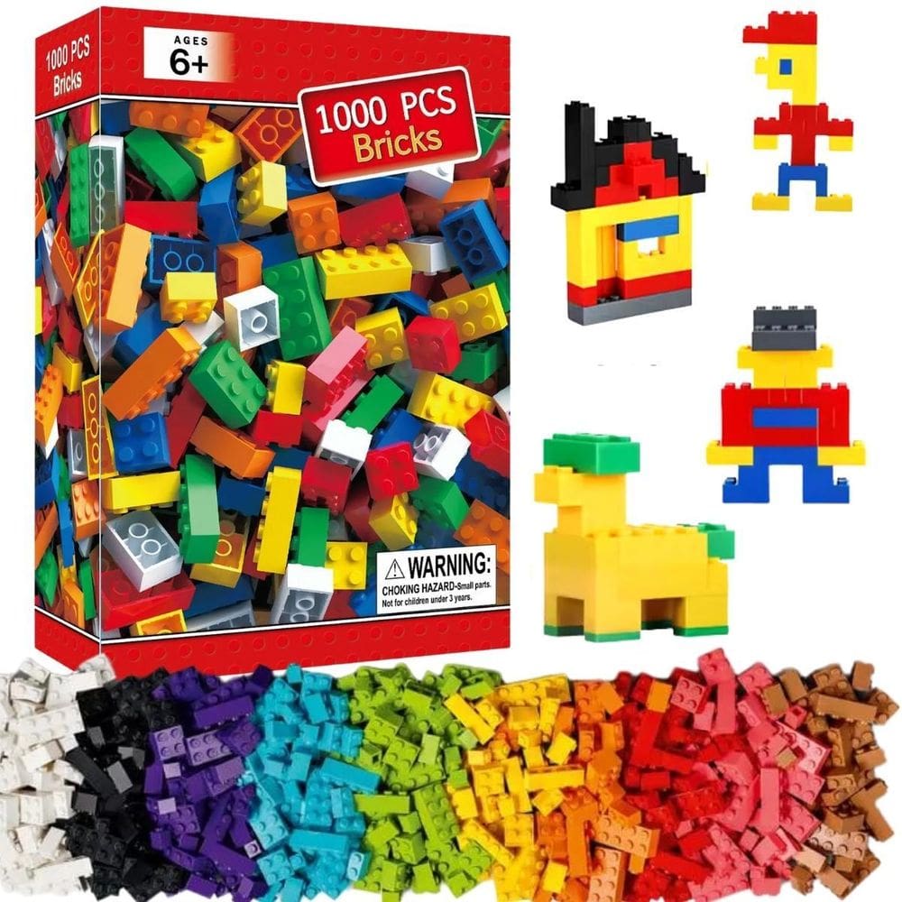 Brinquedo Blocos De Montar Educativo 1000 Peças Castela