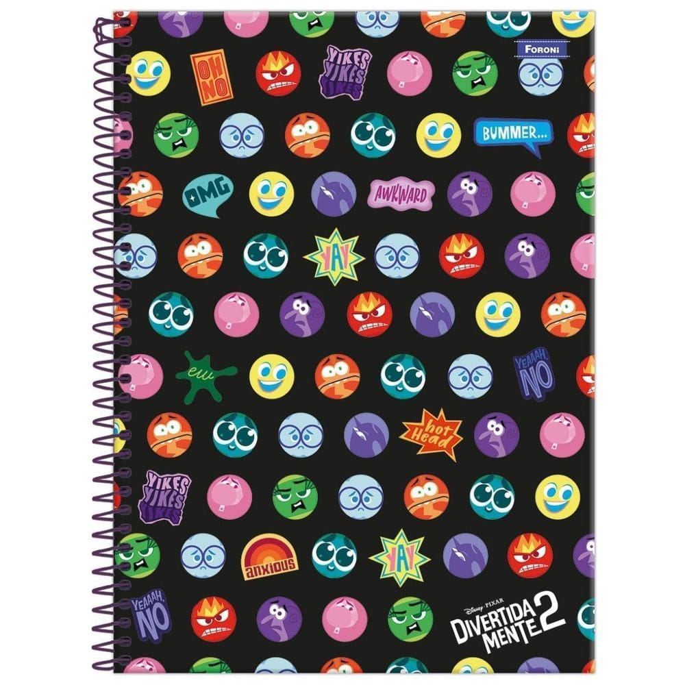 Caderno Divertidamente 2 Disney Espiral 10 Matérias Escolar