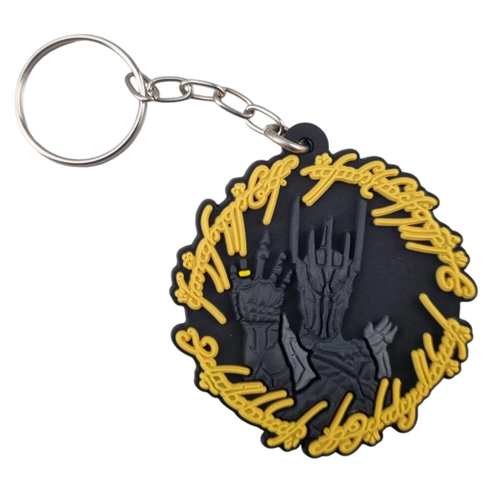 Chaveiro Senhor Dos Anéis Sauron Com Acabamento Em Relevo