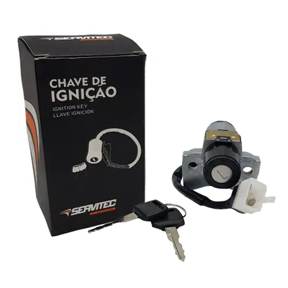Chave de Ignição Cg Titan Fan 160 2016 2017 2 Fios Servitec