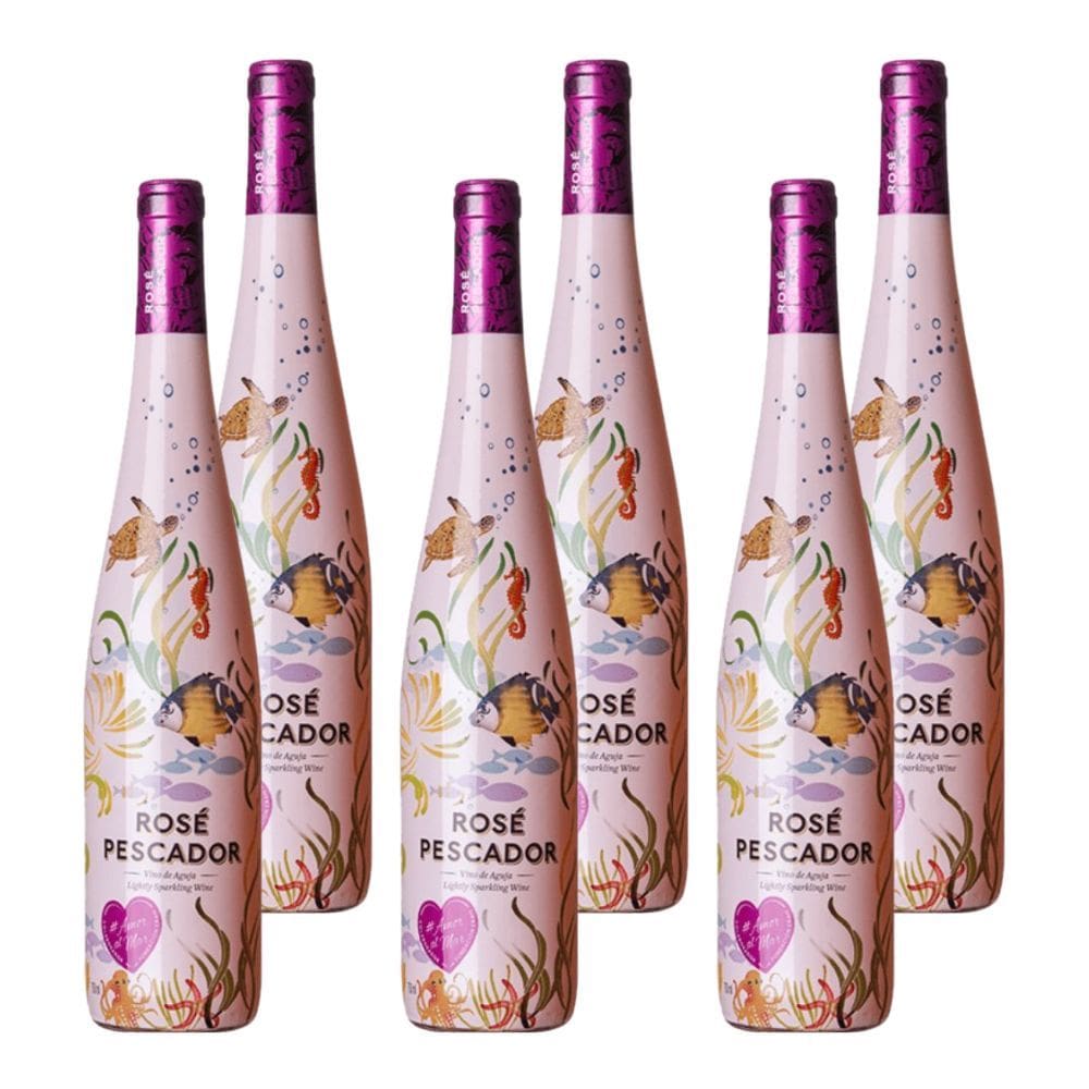 Kit 6 Vinhos Pescador Rosé Espanha 750ml