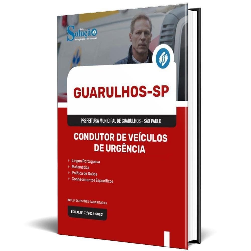 Apostila Prefeitura Guarulhos Sp 2024 Condutor Veículos