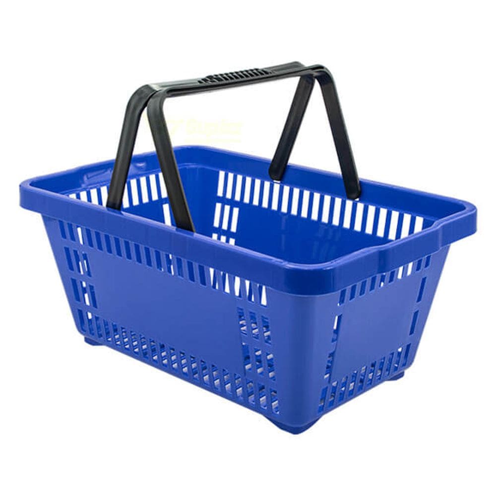Cesta De Compras Plástica 16L Azul